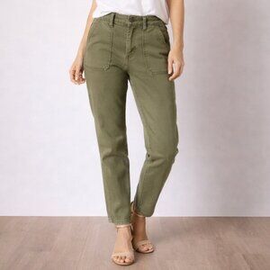 J.Crew Olive Green High-Rise Slim Skinny Chino Pants Utility Women’s Size 28